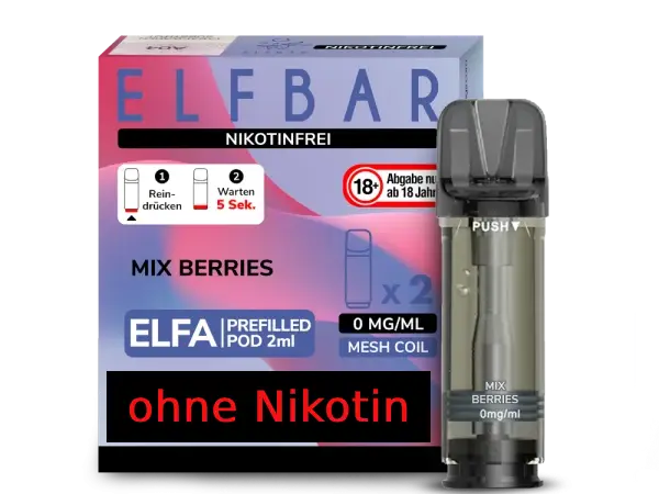 ELFBAR Elfa Pods OHNE Nikotin - Vapor Händler Webshop
