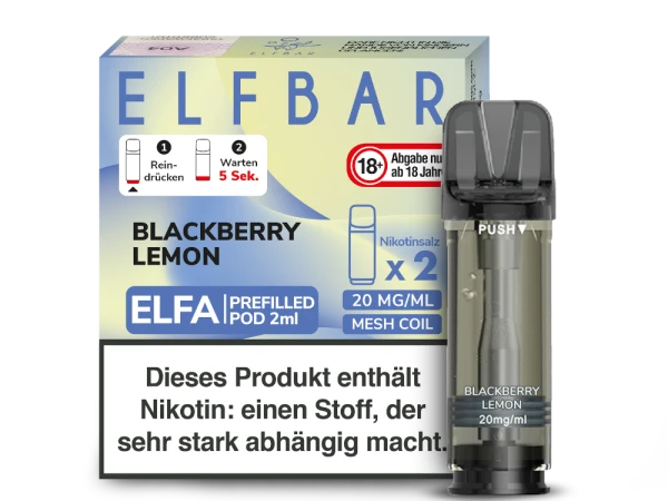 ELFBAR Elfa Pods mit 20 ml Nikotin - Vapor Händler Webshop