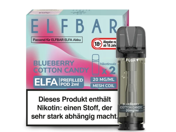 ELFBAR Elfa Pods mit 20 ml Nikotin - Vapor Händler Webshop