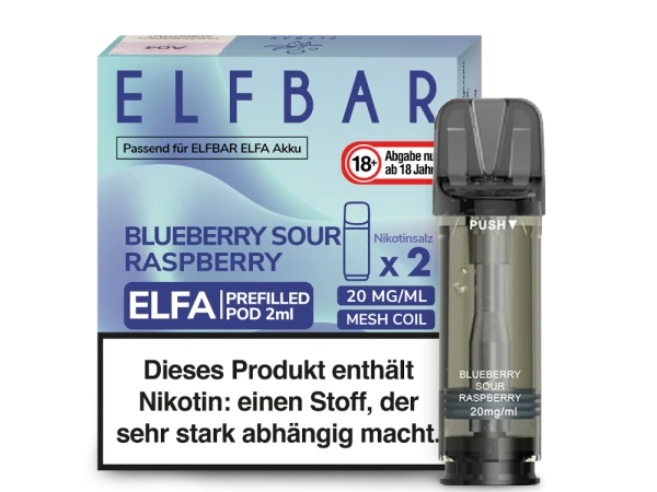 ELFBAR Elfa Pods mit 20 ml Nikotin - Vapor Händler Webshop