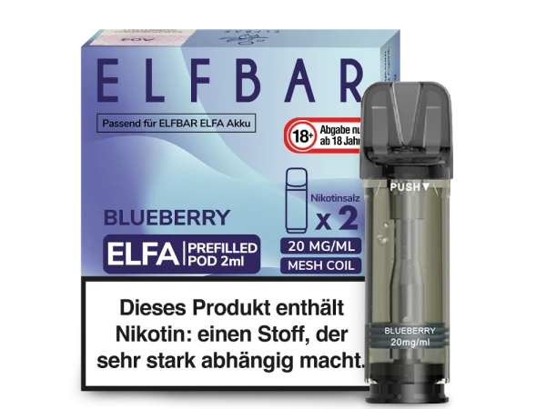 ELFBAR Elfa Pods mit 20 ml Nikotin - Vapor Händler Webshop
