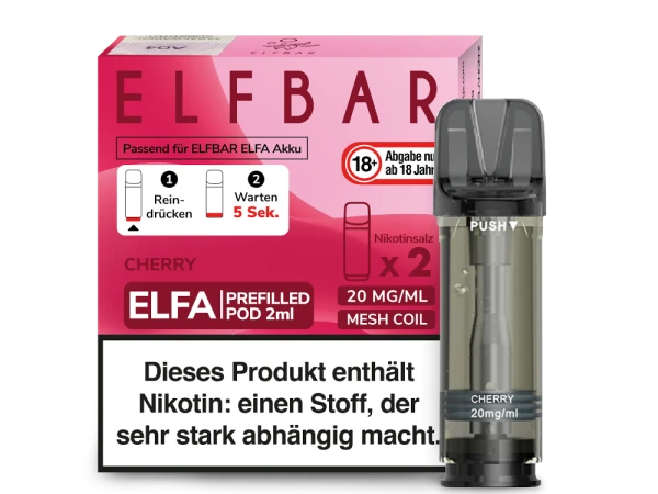 ELFBAR Elfa Pods mit 20 ml Nikotin - Vapor Händler Webshop