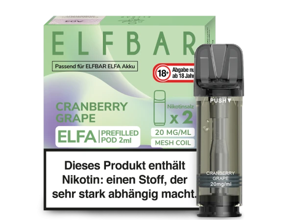 ELFBAR Elfa Pods mit 20 ml Nikotin - Vapor Händler Webshop