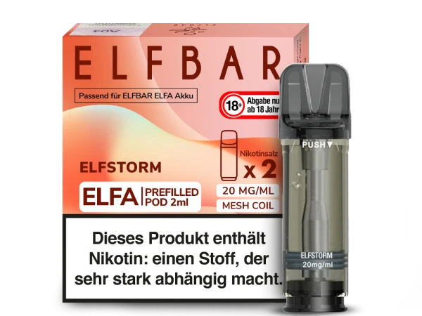 ELFBAR Elfa Pods mit 20 ml Nikotin - Vapor Händler Webshop