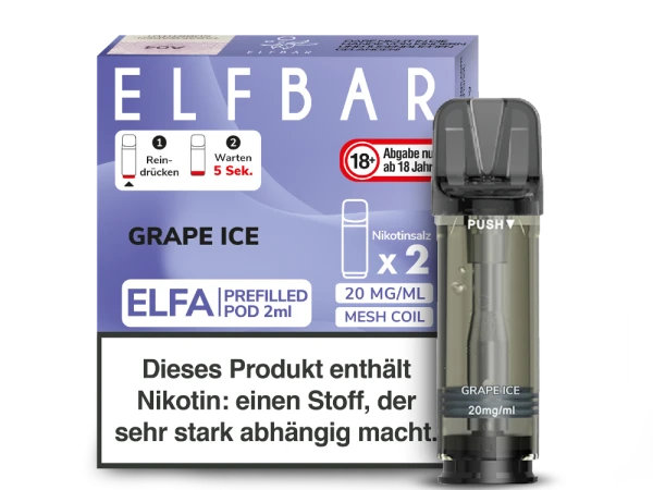 ELFBAR Elfa Pods mit 20 ml Nikotin - Vapor Händler Webshop