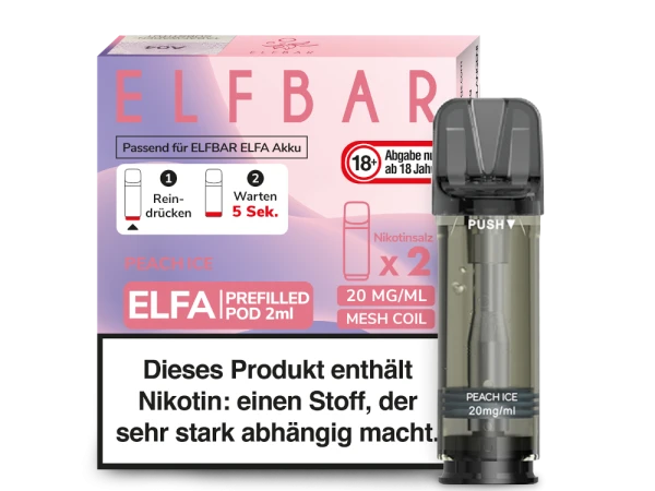 ELFBAR Elfa Pods mit 20 ml Nikotin - Vapor Händler Webshop