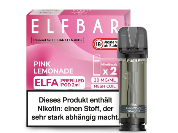 ELFBAR Elfa Pods mit 20 ml Nikotin - Vapor Händler Webshop