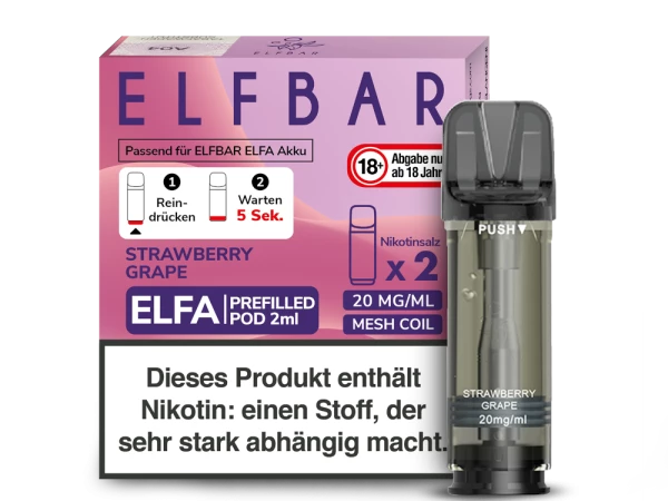 ELFBAR Elfa Pods mit 20 ml Nikotin - Vapor Händler Webshop