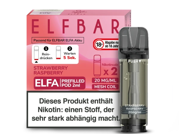 ELFBAR Elfa Pods mit 20 ml Nikotin - Vapor Händler Webshop