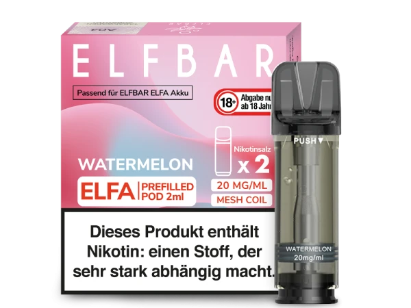 ELFBAR Elfa Pods mit 20 ml Nikotin - Vapor Händler Webshop
