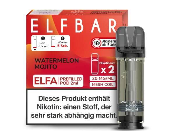 ELFBAR Elfa Pods mit 20 ml Nikotin - Vapor Händler Webshop