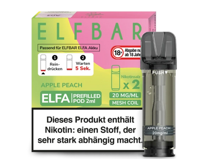 ELFBAR Elfa Pods mit 20 ml Nikotin - Vapor Händler Webshop