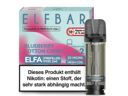 ELFBAR Elfa Pods mit 20 ml Nikotin - Vapor Händler Webshop