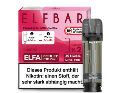 ELFBAR Elfa Pods mit 20 ml Nikotin - Vapor Händler Webshop