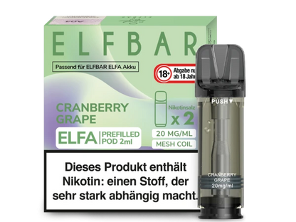 ELFBAR Elfa Pods mit 20 ml Nikotin - Vapor Händler Webshop