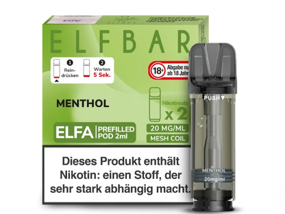 ELFBAR Elfa Pods mit 20 ml Nikotin - Vapor Händler Webshop