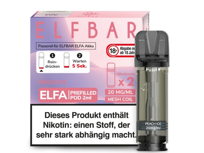 ELFBAR Elfa Pods mit 20 ml Nikotin - Vapor Händler Webshop
