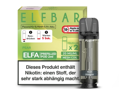 ELFBAR Elfa Pods mit 20 ml Nikotin - Vapor Händler Webshop