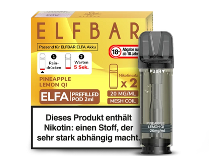 ELFBAR Elfa Pods mit 20 ml Nikotin - Vapor Händler Webshop