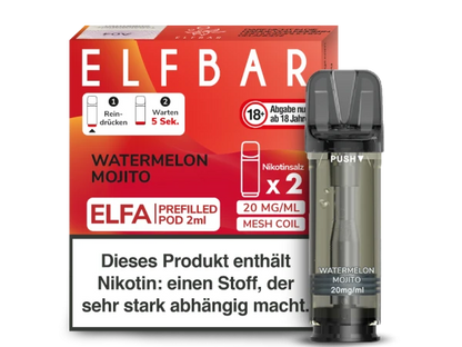 ELFBAR Elfa Pods mit 20 ml Nikotin - Vapor Händler Webshop