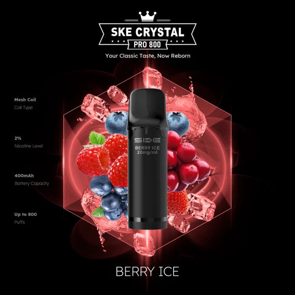 SKE Crystal Pro 800 – 20 mg Pods | Großhandel