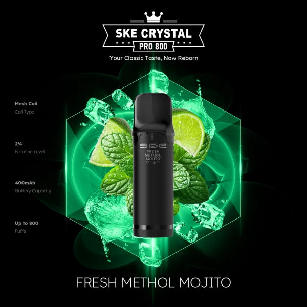 SKE Crystal Pro 800 – 20 mg Pods | Großhandel