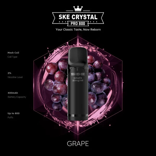 SKE Crystal Pro 800 – 20 mg Pods | Großhandel