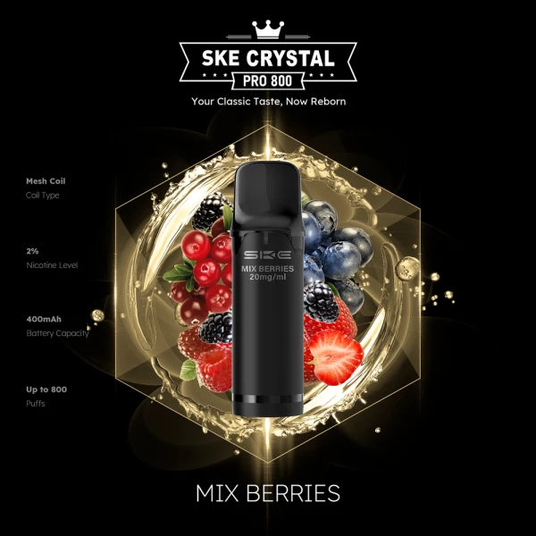 SKE Crystal Pro 800 – 20 mg Pods | Großhandel